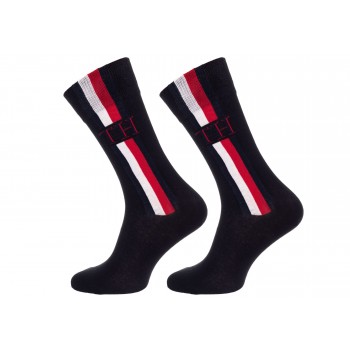 Tommy Hilfiger ανδρική βαμβακερή κάλτσα με σχέδιο 2pack 100001492 001 Tommy Hilfiger ανδρική βαμβακερή κάλτσα με σχέδιο 2pack 100001492 001